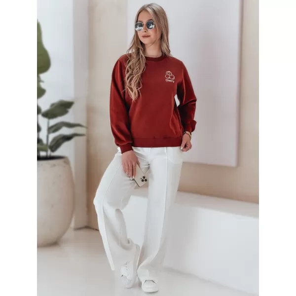  Női pulóver DSTREET CHERSOFT BY1398 PIROS 