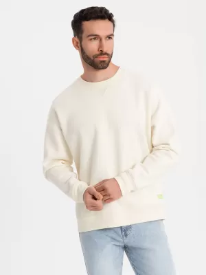 Férfi pulóver OMBRE OU-SNBC-0104 KRÉM