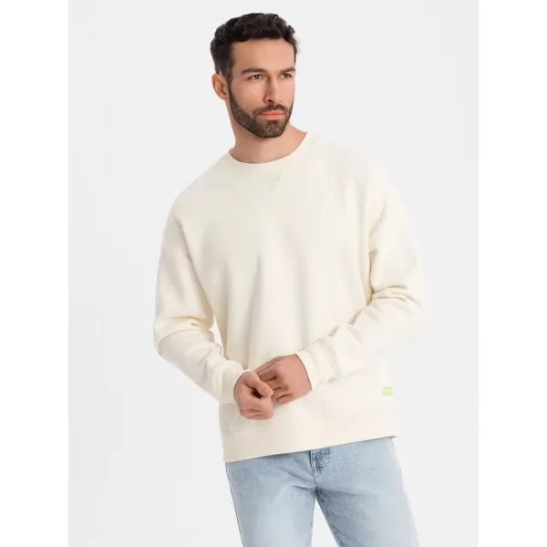  Férfi pulóver OMBRE OU-SNBC-0104 KRÉM 