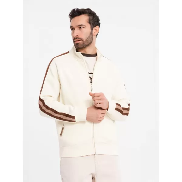  Férfi pulóver OMBRE OM-SSZP-0219 KRÉM 