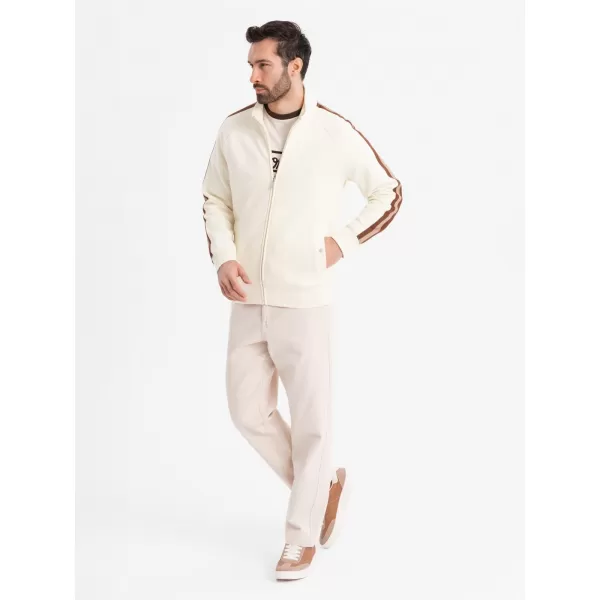  Férfi pulóver OMBRE OM-SSZP-0219 KRÉM 
