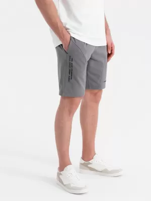 Rövidnadrág OMBRE OM-SRSK-0138 SZÜRKE