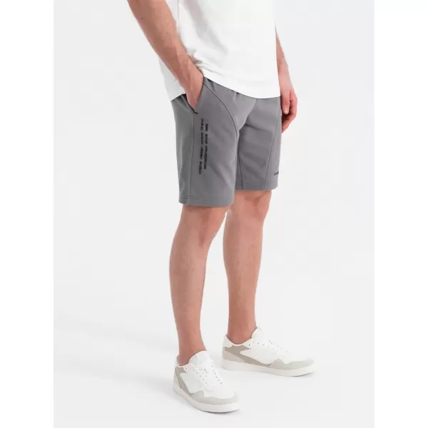  Rövidnadrág OMBRE OM-SRSK-0138 SZÜRKE 