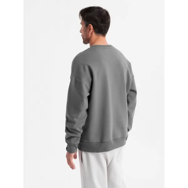  Férfi pulóver OMBRE OU-SNBC-0104 SZÜRKE 