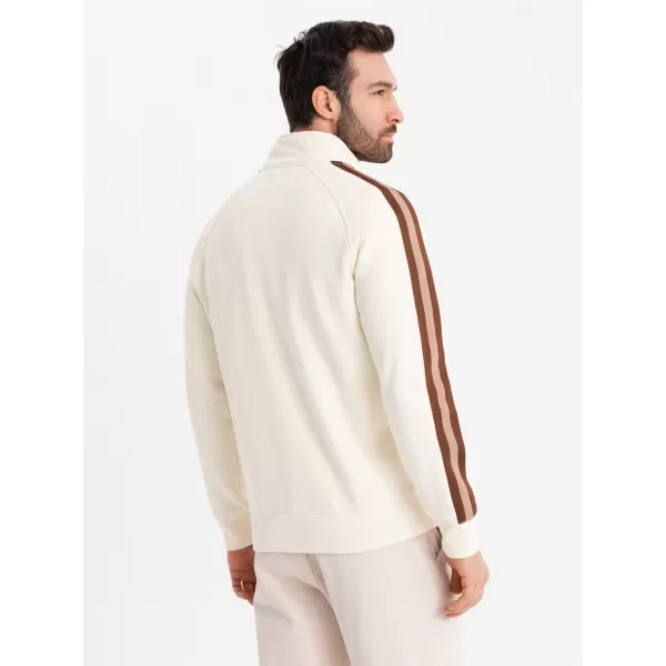 Férfi pulóver OMBRE OM-SSZP-0219 KRÉM 