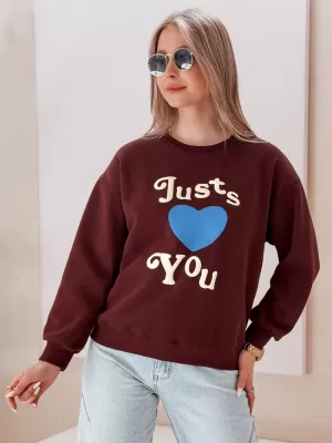 Női pulóver DSTREET FEELME BY1474 BORDE