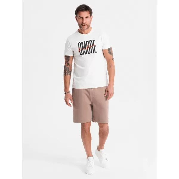  Férfi rövidnadrág OMBRE OU-SRBC-0101 BARNA 