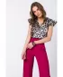 Női blúz STYLOVE S344 FEHÉR MINTA
