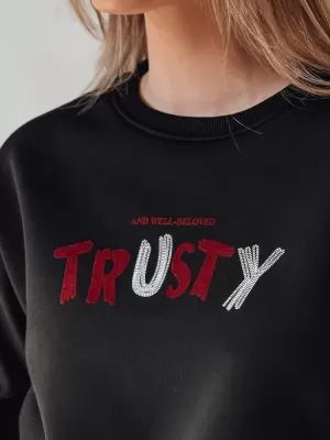 Női pulóver DSTREET SOFTRUS BY1408 FEKETE