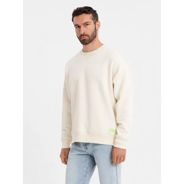  Férfi pulóver OMBRE OU-SNBC-0104 KRÉM 