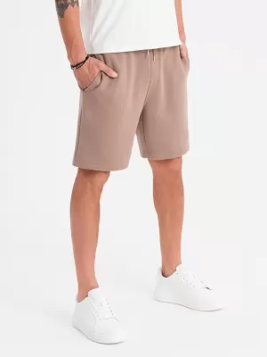 Férfi rövidnadrág OMBRE OU-SRBC-0101 BARNA