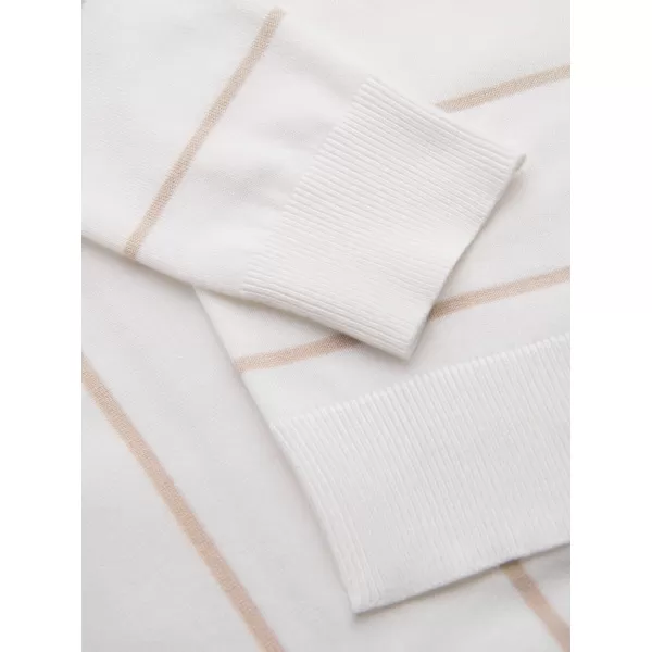  Mens t -phirt gallérral OMBRE OM-POSS-0145 FEHÉR ÉS BÉZS 