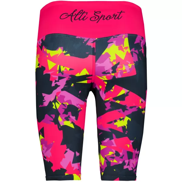 Női nadrág a térd prémium felett ALTISPORT VOJ/ALW110LEG02 RÓZSASZÍN -BLACK 