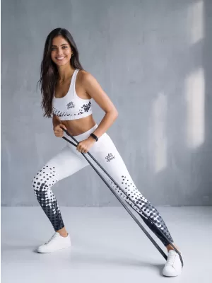 Női Leggings Premium ALTISPORT VOJ/ALW109LEG01 FEHÉR -ÉS -FEKETE