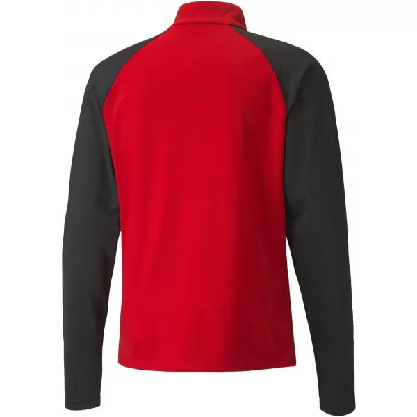  Férfi pulóver PUMA TEAMLIGA 1/4 ZIP TOP 657236_01 PUMA PIROS/PUMA FEKETE 