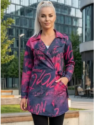 Női prémium pulóver táska ALTISPORT VOJ/ALW105MI05 FEKETE RÓZSASZÍN
