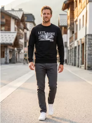Férfi pulóver ALTISPORT ALM190406 FEKETE