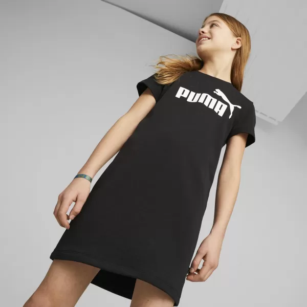  Ruha PUMA ESS+ LOGO DRESS 673493_01 PUMA FEKETE 