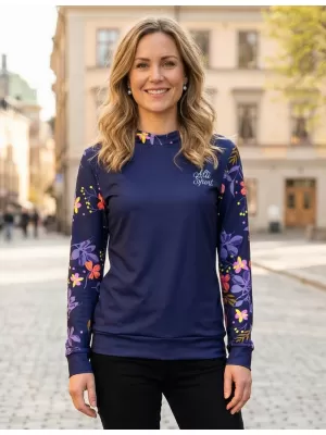 Női funkcionális pulóver prémium ALTISPORT VOJ/ALW063MI01 SÖTÉT LILA