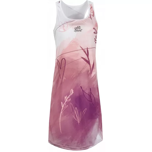 Női funkcionális ruha prémium ALTISPORT VOJ/ALW083SAT01 FEHÉR -PINK 