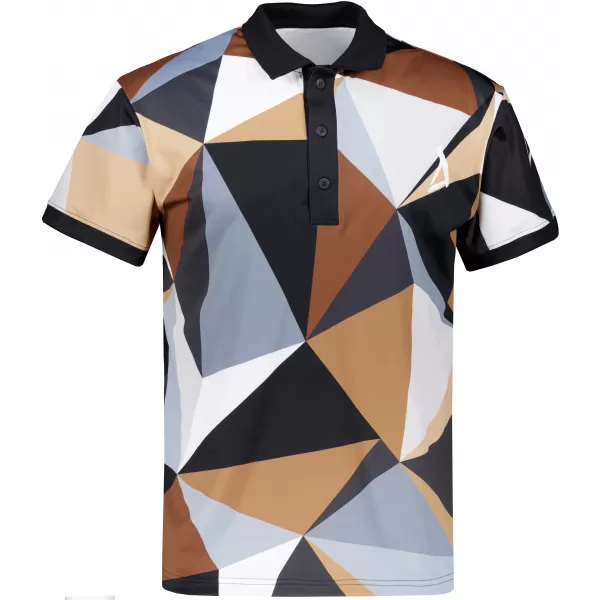  Férfi funkcionális T -piró prémium gallérral ALTISPORT VOJ/ALM007TR05 FEKETE -BROWN 