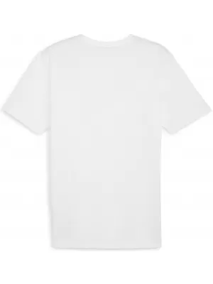 Férfi póló PUMA TEAMRISE LOGO JERSEY COTTON 658705_04 PUMA FEHÉR/PUMA FEKETE
