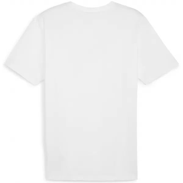  Férfi póló PUMA TEAMRISE LOGO JERSEY COTTON 658705_04 PUMA FEHÉR/PUMA FEKETE 