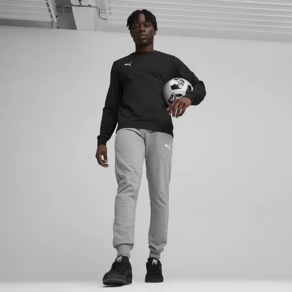  Férfi pulóver PUMA TEAMGOAL CASUALS CREW NECK S 658592_03 PUMA FEKETE/PUMA FEHÉR 