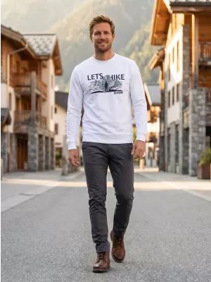 Férfi pulóver ALTISPORT ALM190406 FEHÉR