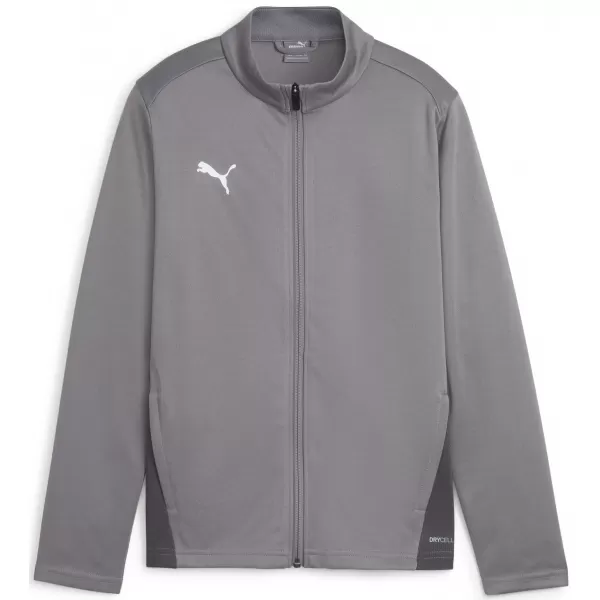 Kabát PUMA TEAMGOAL TRAINING JACKET JR 658634_13 ÖNTÖTTVAS/FEHÉR/ÁRNYÉKSZÜRKE 
