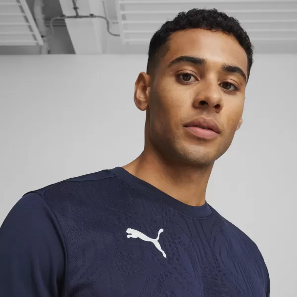 Férfi funkcionális ing PUMA TEAMFINAL TRAINING JERSEY 658557_06 PUMA HADITENGERÉSZET/PUMA EZÜST 