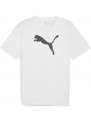 Férfi póló PUMA TEAMRISE LOGO JERSEY COTTON 658705_04 PUMA FEHÉR/PUMA FEKETE