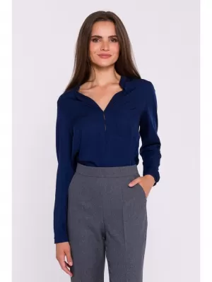 Női blúz STYLOVE S375 SÖTÉTKÉK