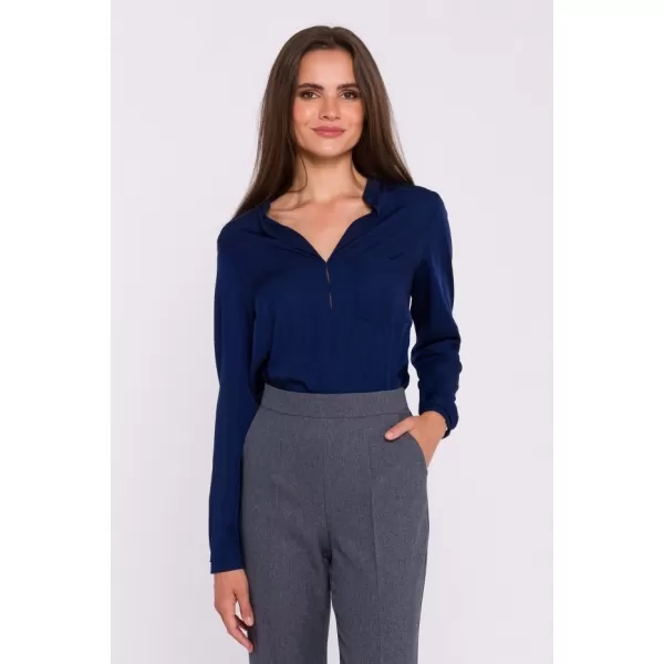  Női blúz STYLOVE S375 SÖTÉTKÉK 