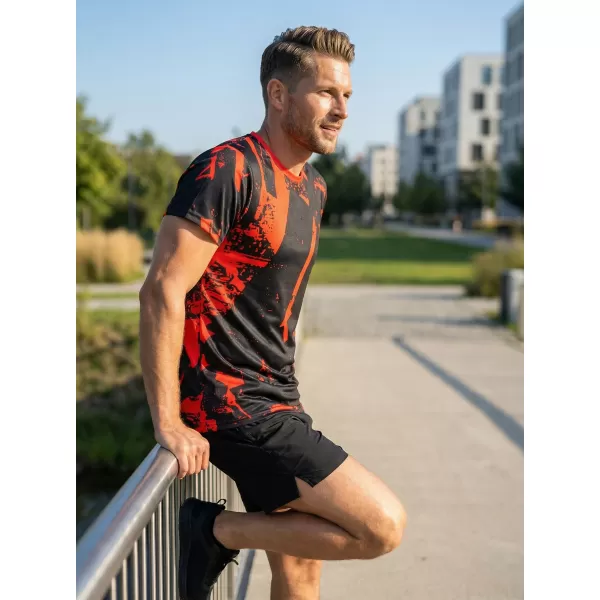  Férfi funkcionális T -piró prémium ALTISPORT VOJ/ALM079TR01 FEKETE -RED 