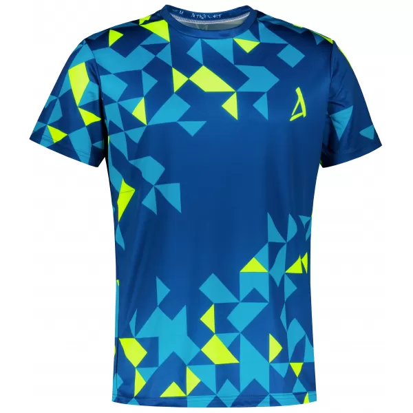  Férfi funkcionális T -piró prémium ALTISPORT VOJ/ALM108TR01 NAVY-NEON SÁRGA 