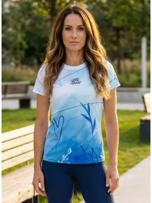 Női funkcionális T -piró prémium ALTISPORT VOJ/ALW083TR01 FEHÉR -BLUE