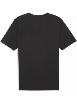Férfi póló PUMA TEAMRISE LOGO JERSEY COTTON 658705_03 PUMA FEKETE/PUMA FEHÉR