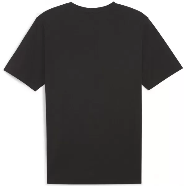  Férfi póló PUMA TEAMRISE LOGO JERSEY COTTON 658705_03 PUMA FEKETE/PUMA FEHÉR 