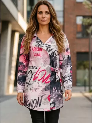 Női pulóver prémium táska ALTISPORT VOJ/ALW105MI05 FEHÉR -PINK