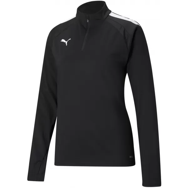  Női kabát PUMA TEAMLIGA 1/4 ZIP TOP W 657253_03 PUMA FEKETE/PUMA FEHÉR 