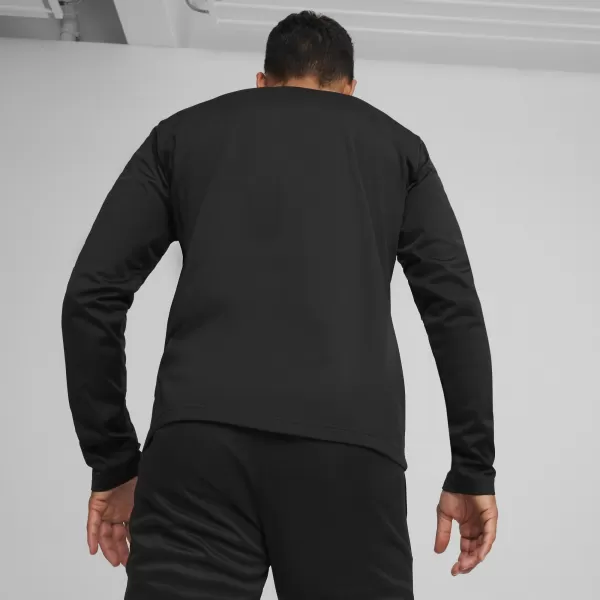  Férfi pulóver PUMA TEAMGOAL TRAINING SWEAT 658649_03 PUMA FEKETE/FEHÉR/SÖTÉTSZÜRKE 