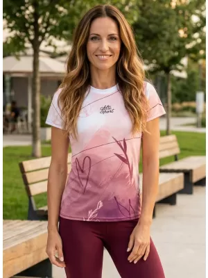 Női funkcionális T -piró prémium ALTISPORT VOJ/ALW083TR01 FEHÉR -PINK