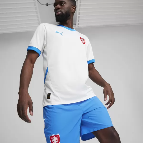  Labdarúgó mez PUMA FACR AWAY JERSEY REPLICA 774128_02 PUMA WHITE/IGNITE BLUE 