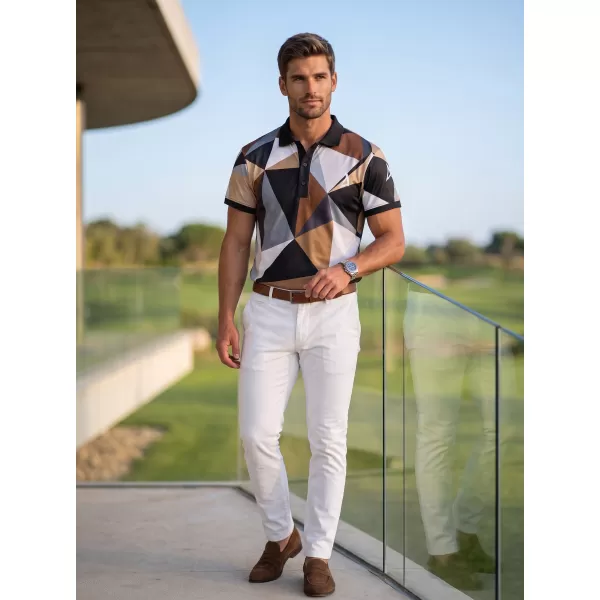  Férfi funkcionális T -piró prémium gallérral ALTISPORT VOJ/ALM007TR05 FEKETE -BROWN 