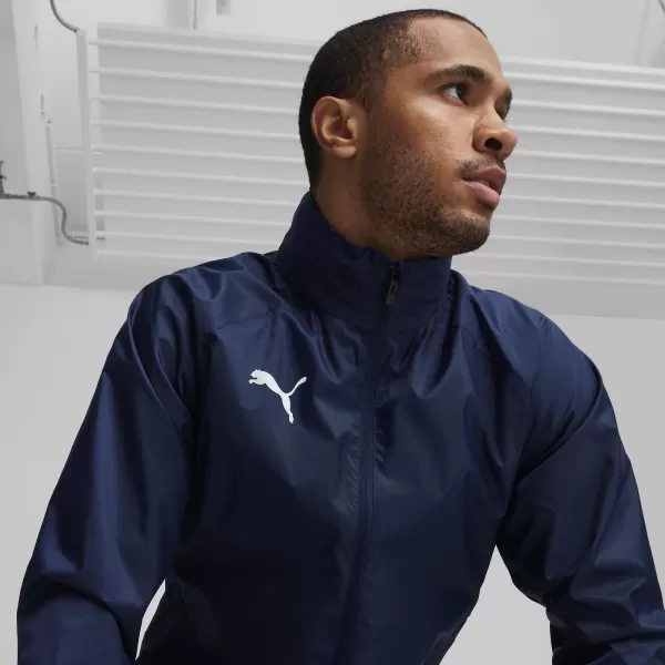  Kabát PUMA TEAMGOAL ALL WEATHER JACKET 659038_06 PUMA NAVY/PUMA WHITE 