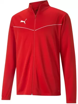 Kabát PUMA TEAMRISE TRG POLY JACKET 657392_01 PUMA PIROS/PUMA FEHÉR