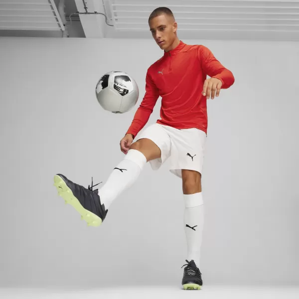  Férfi póló PUMA TEAMFINAL TRAINING 1/4 ZIP T 658551_01 PUMA PIROS/PUMA EZÜST 