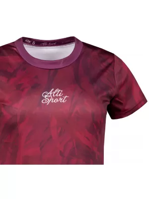 Prémium funkcionális női póló ALTISPORT VOJ/ALW096TR01 BURGUNDIA