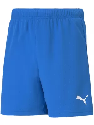 Rövidnadrág PUMA TEAMRISE SHORT JR 704943_02 ELEKTROMOS KÉK LIMONÁDÉ/FEHÉR